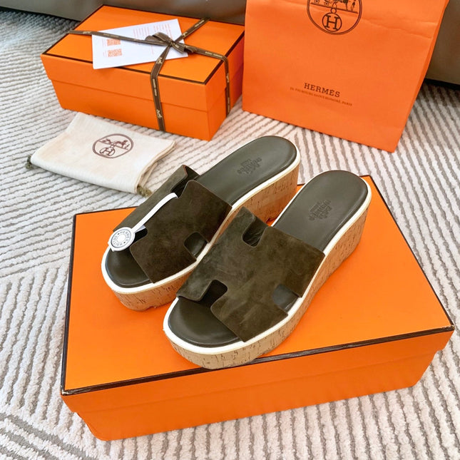 EZE 65 SANDAL ARMY SUEDE