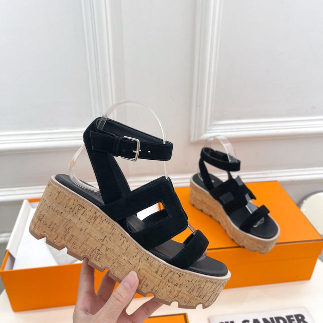 Havane 30 Sandal Black Suede