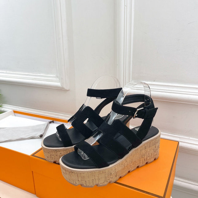 Havane 30 Sandal Black Suede