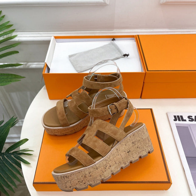 Havane 30 Sandal Brown Suede