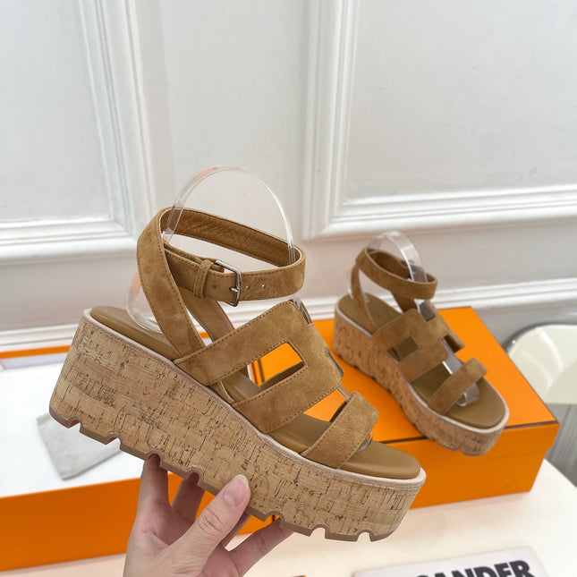 Havane 30 Sandal Brown Suede