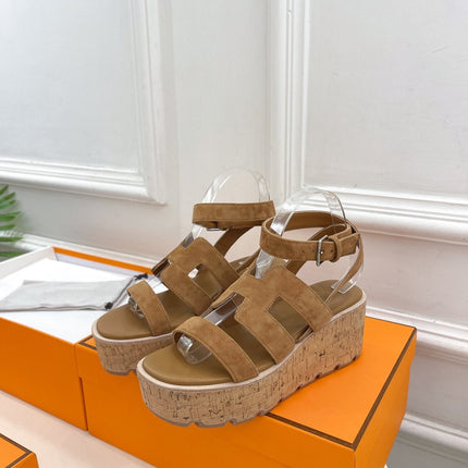 Havane 30 Sandal Brown Suede