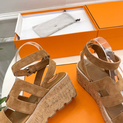 Havane 30 Sandal Brown Suede