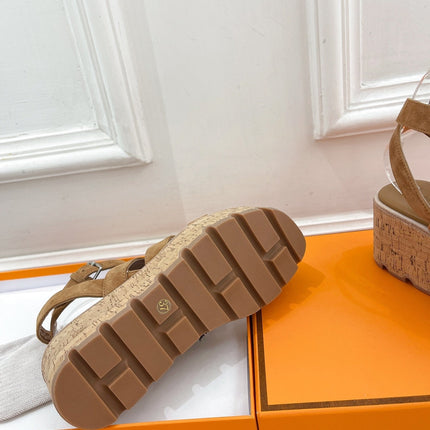 Havane 30 Sandal Brown Suede