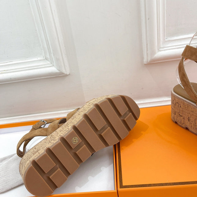Havane 30 Sandal Brown Suede