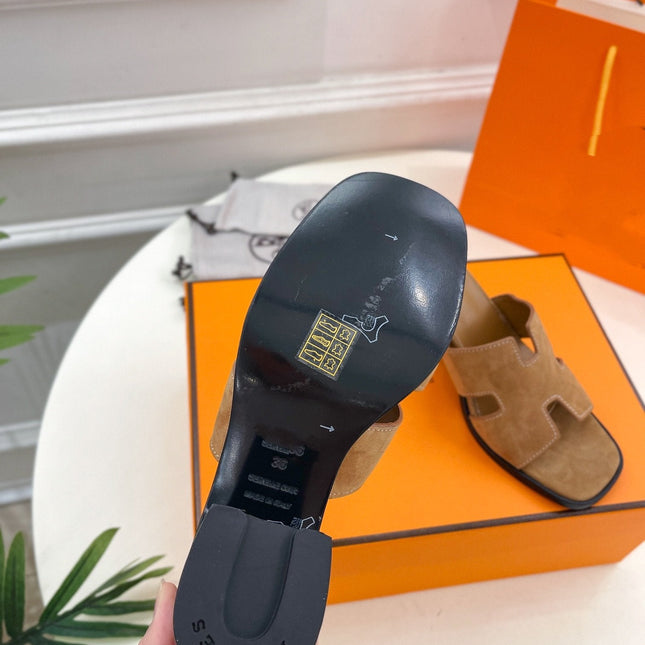 HELIA 60 SANDAL BROWN SUEDE