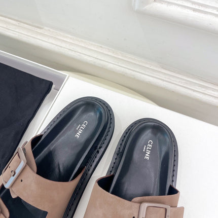 DAD SANDAL MULE IN MEIDUM BROWN SUEDE