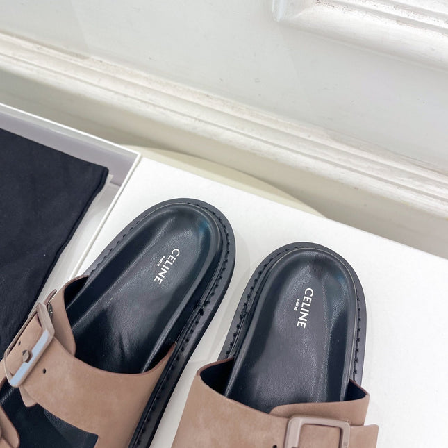 DAD SANDAL MULE IN MEIDUM BROWN SUEDE