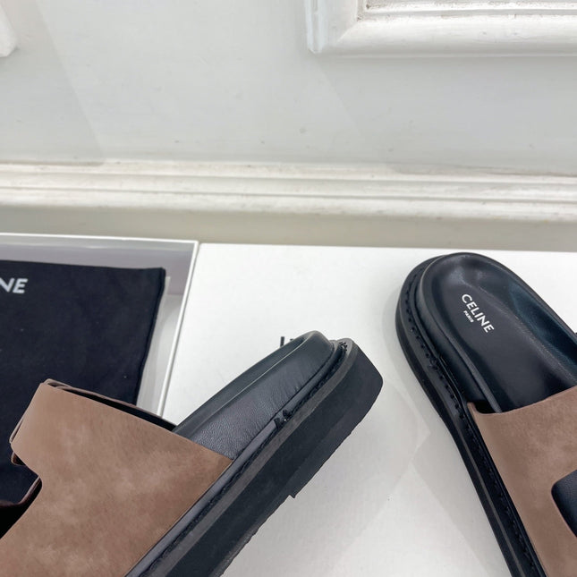 DAD SANDAL MULE IN MEIDUM BROWN SUEDE