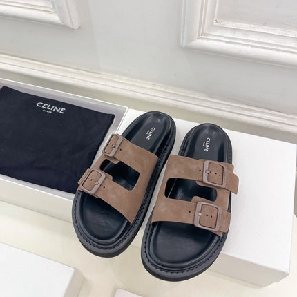DAD SANDAL MULE IN MEIDUM BROWN SUEDE