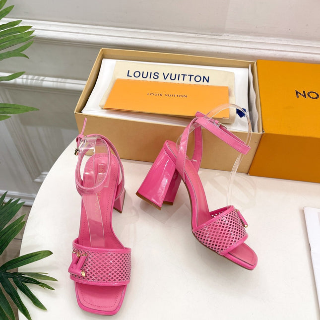 LV WOMEN HIGH SANDAL IN BRIGHT PINK CALFSKIN