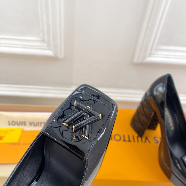 SHAKE MARY JANE HIGH HEEL 12 CM IN BLACK PATENT CALFSKIN