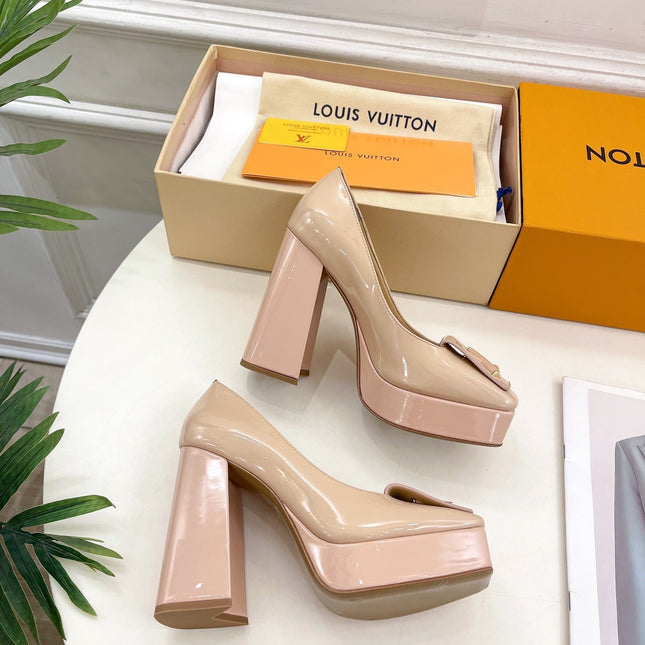 SHAKE MARY JANE HIGH HEEL 12 CM IN BISQUE BEIGE CALFSKIN
