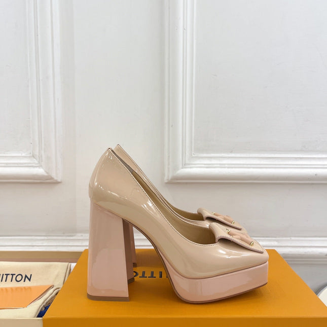 SHAKE MARY JANE HIGH HEEL 12 CM IN BISQUE BEIGE CALFSKIN