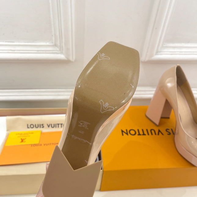 SHAKE MARY JANE HIGH HEEL 12 CM IN BISQUE BEIGE CALFSKIN