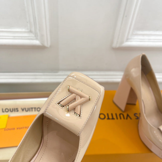 SHAKE MARY JANE HIGH HEEL 12 CM IN BISQUE BEIGE CALFSKIN