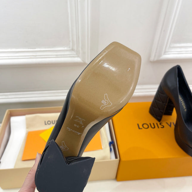 SHAKE MARY JANE HIGH HEEL 12 CM IN BLACK CALFSKIN