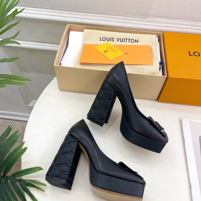 SHAKE MARY JANE HIGH HEEL 12 CM IN BLACK CALFSKIN