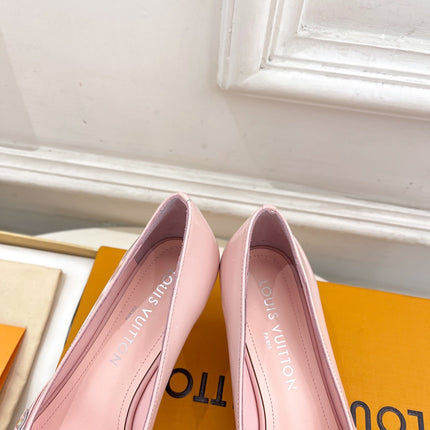 6AM HIGH PUMP 5 CM IN BABY PINK CALFSKIN