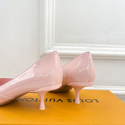 6AM HIGH PUMP 5 CM IN BABY PINK CALFSKIN