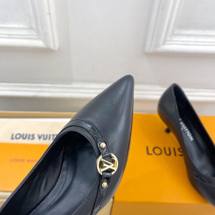 6AM HIGH PUMP 5 CM IN BLACK CALFSKIN
