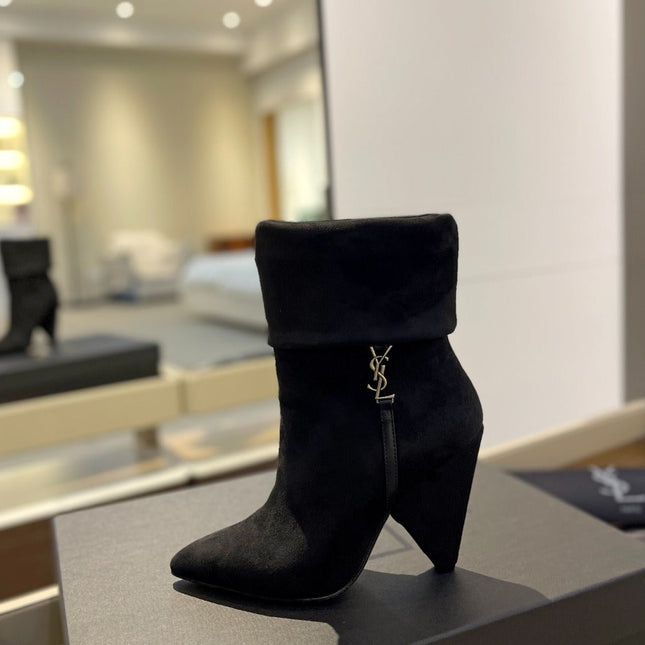 SL NIKI BOOTIES BLACK SUEDE