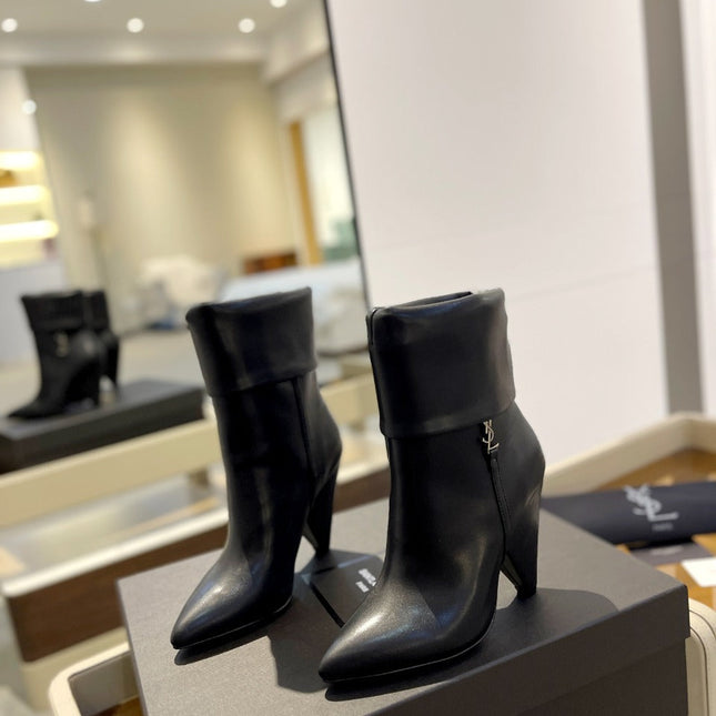 SL NIKI BOOTIES BLACK CALFSKIN