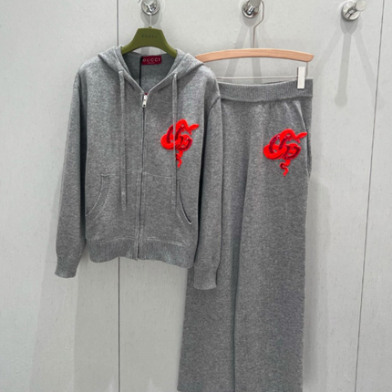 Gucci 25 Set Gray Wool 209933