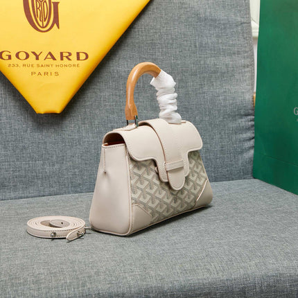 SAIGON SOUPLE MINI BAG DARK WHITE CANVAS