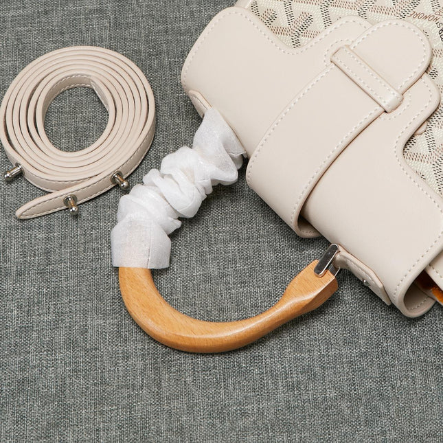 SAIGON SOUPLE MINI BAG DARK WHITE CANVAS