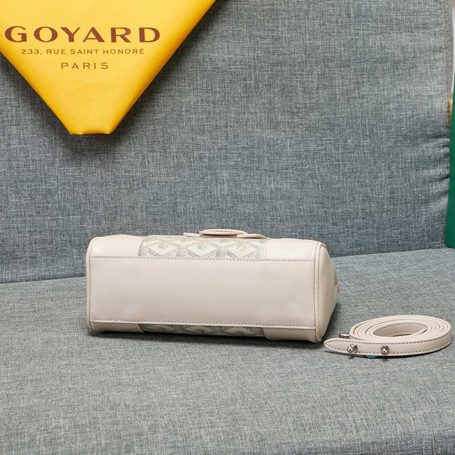 SAIGON SOUPLE MINI BAG DARK WHITE CANVAS