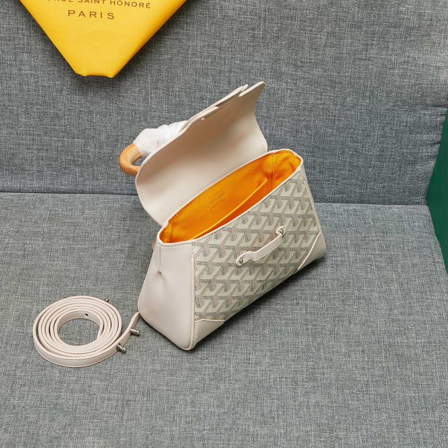SAIGON SOUPLE MINI BAG DARK WHITE CANVAS