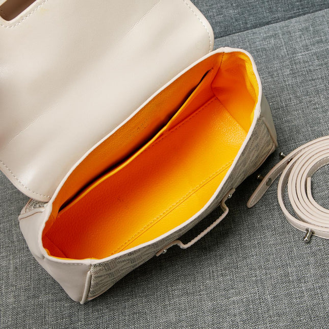 SAIGON SOUPLE MINI BAG DARK WHITE CANVAS