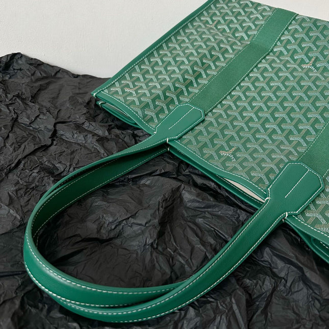 GOYA VILLETTE TOTE 45CM GREEN CANVAS