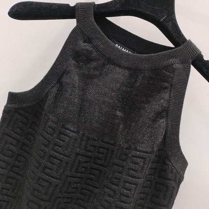 PB Monogram Knitted Top