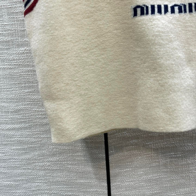 Miu Beige Tank Top and Skirt