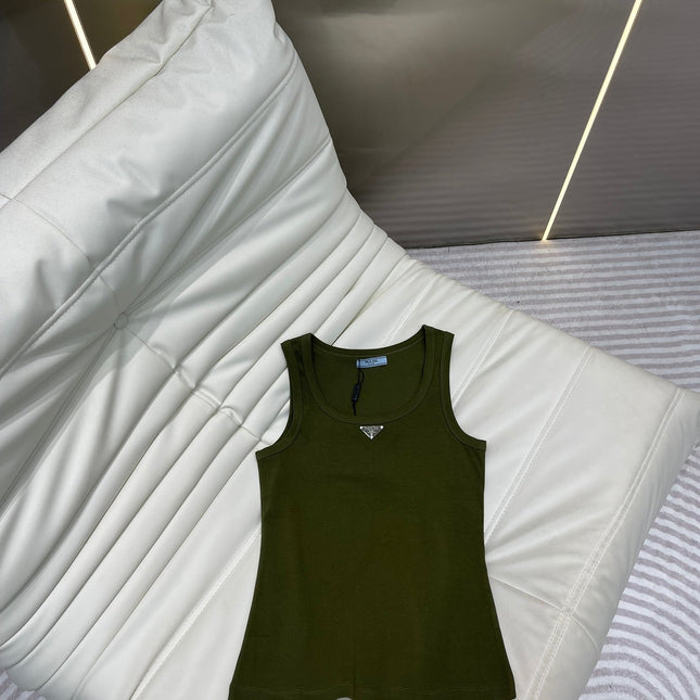 Pra Ribbed Knit Jersey Tank Top