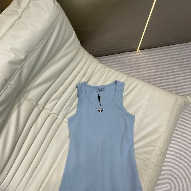 Pra Ribbed Knit Jersey Tank Top
