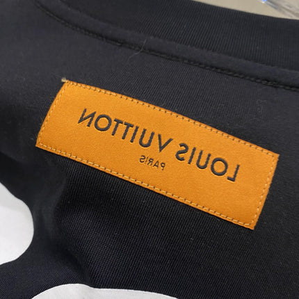 LV T-SHIRT IN BLACK COTTON 239616
