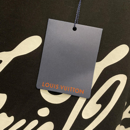 LV T-SHIRT IN BLACK COTTON 239616