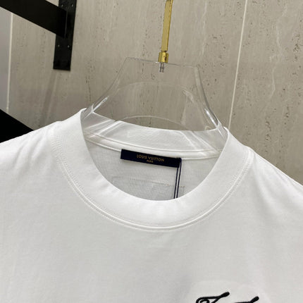 LV T-SHIRT IN WHITE COTTON 239615
