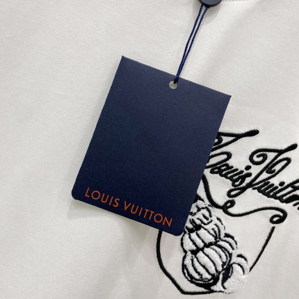 LV T-SHIRT IN WHITE COTTON 239615