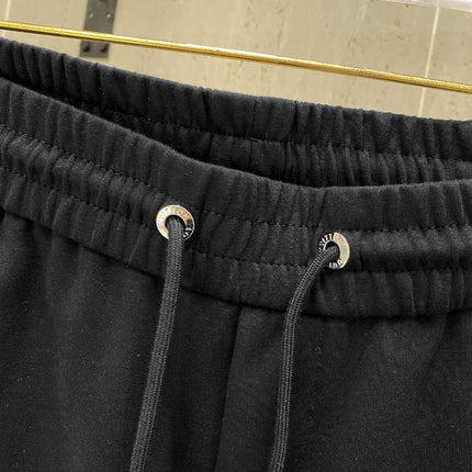 LV CASUAL SHORTS BLACK COTTON STRETCH FABRIC 239609