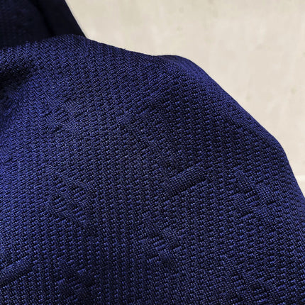 LV CASUAL SHORTS NAVY BLUE COTTON STRETCH FABRIC 239611