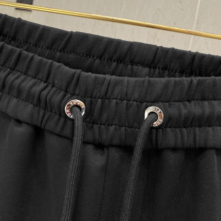 LV CASUAL SHORTS BLACK COTTON STRETCH FABRIC 239613