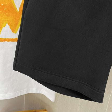 LV CASUAL SHORTS BLACK COTTON STRETCH FABRIC 239613