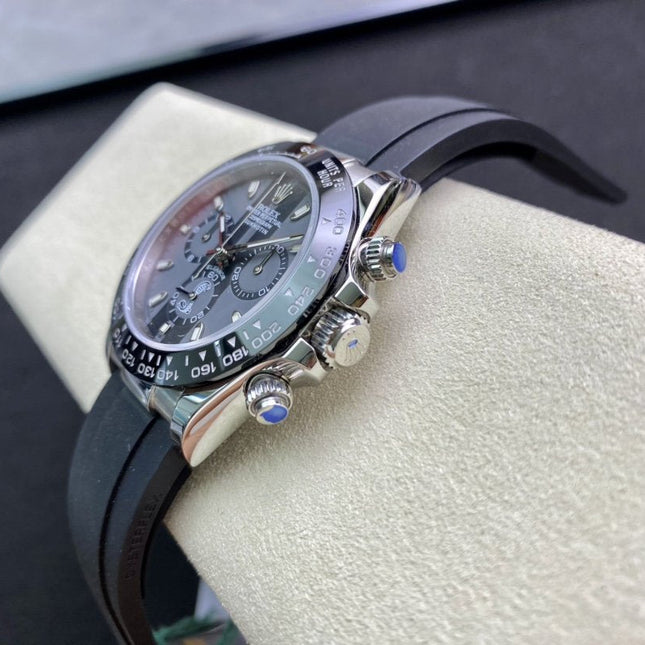 DAYTONA 40 BLACK CERAMIC BEZEL CUSTOM ELEANOR DIAL RUBBER STRAP