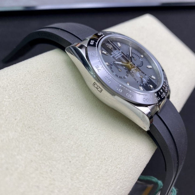 DAYTONA 40 BLACK CERAMIC BEZEL CUSTOM ELEANOR DIAL RUBBER STRAP