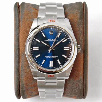 OYSTER PERPETUAL 41 STAINLESS STEEL BLUE DIAL
